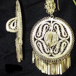 Traditional handmade vintage chandelier earrings